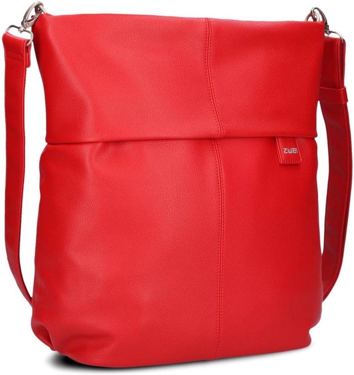 Grote Schoudertas Dames Cherry Rood met Verstelbare Banden