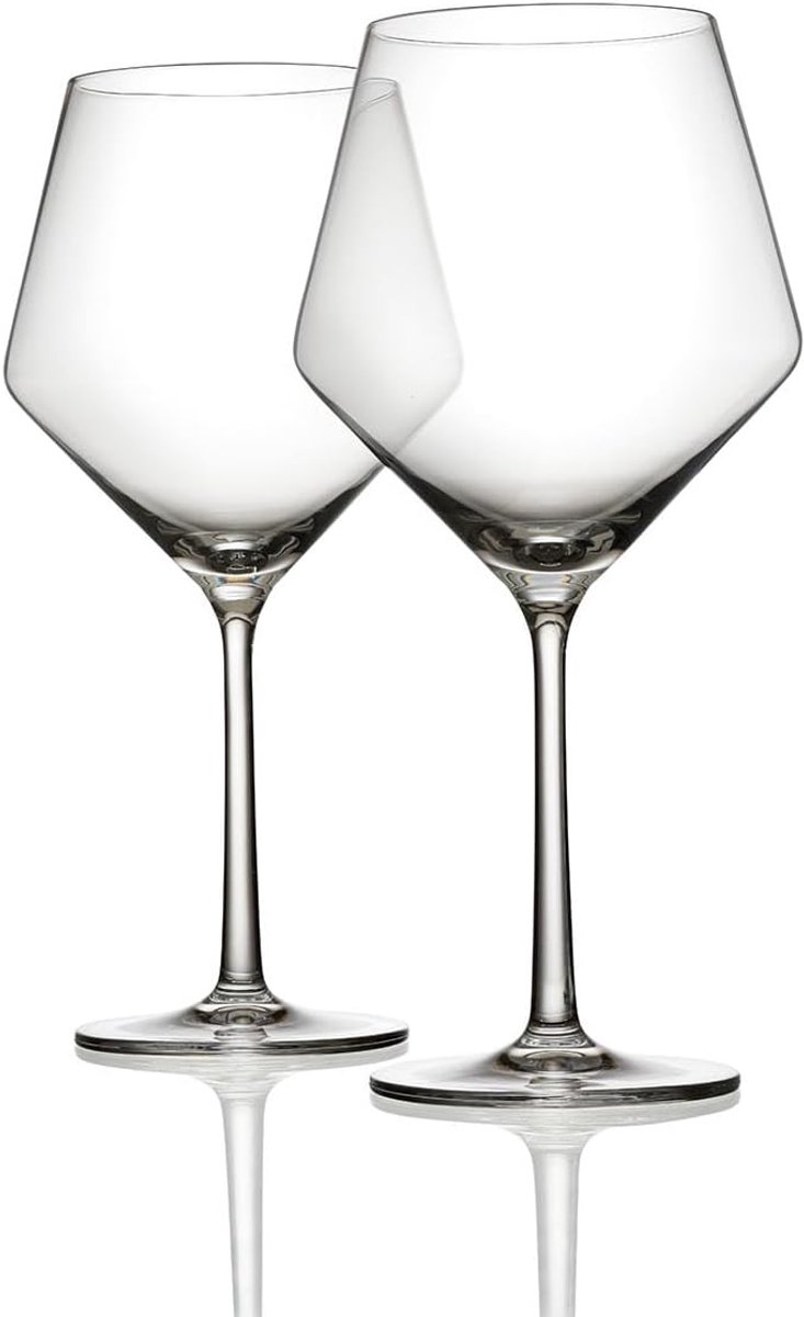 Red Wine Glasses - Large Burgundy Wine Glasses - Set of 2 - 700 ml by Pure Glassware