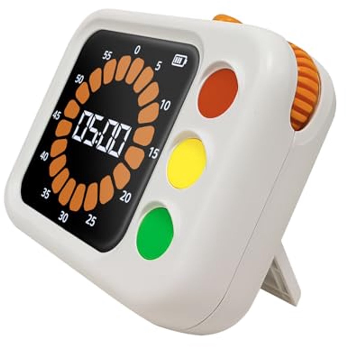 Digitale timer, 60 minuten, visueel aftellen, tijdmanagementtool, verkeerslichttimer voor in de keuken