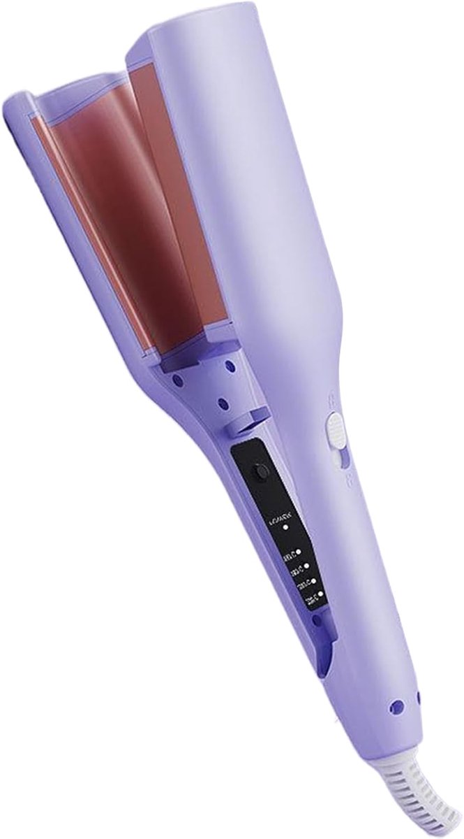 Krultang Negatieve Ionen - Styling Tool - Snel Stijlen - Snelle Opwarming - 32 x 7.5 cm - Paars Roze