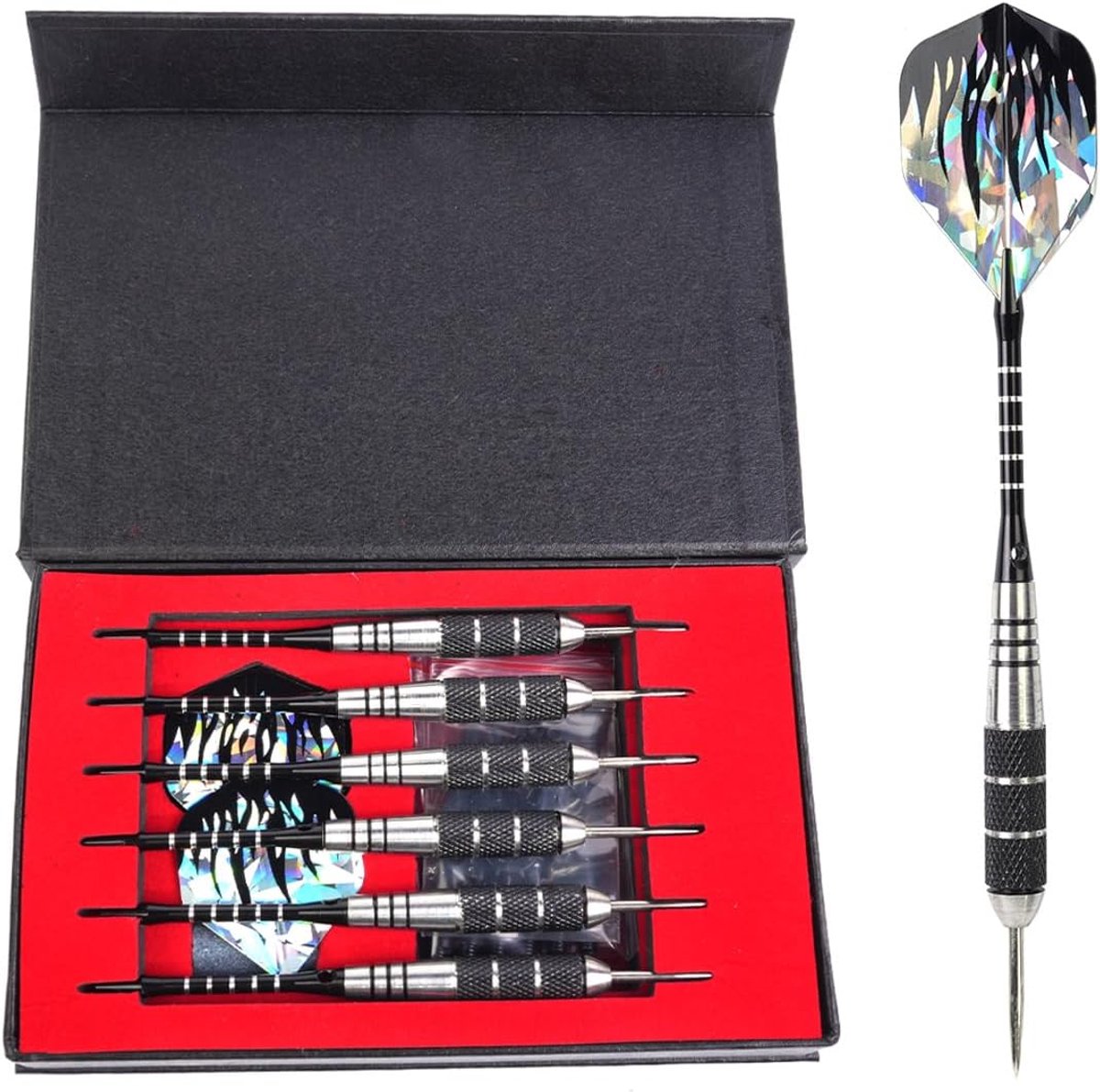 Dartpijlen Set - Stalen Darts - Vrije Tijd Spel - Duurzaam Aluminium - 6 Stuks