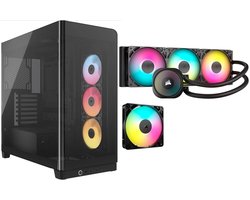 Corsair Case Cooling Combo 1 - Voordeelbundel - Corsair Frame 4500X RS-R ARGB + Corsair Nautilus 360 RS ARGB + Corsair RS120 ARGB fan