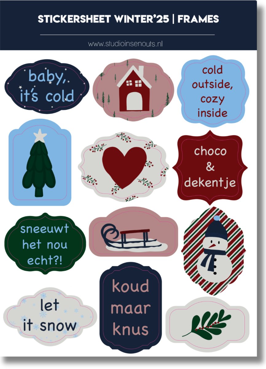 Stickervel Frames | Winter'25