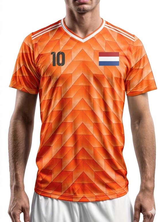 EK 88 Retro - Voetbalshirt Gullit - Nederlands Elftal - Oranje shirt - Koningsdag - Heren en Dames XL