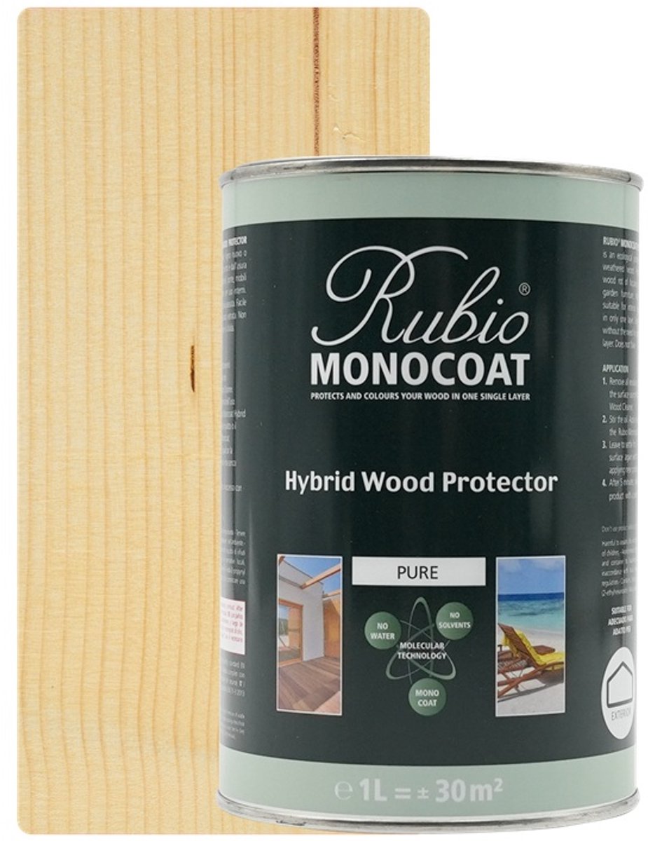 Rubio Monocoat Hybrid Wood Protector Pure 1L 125194