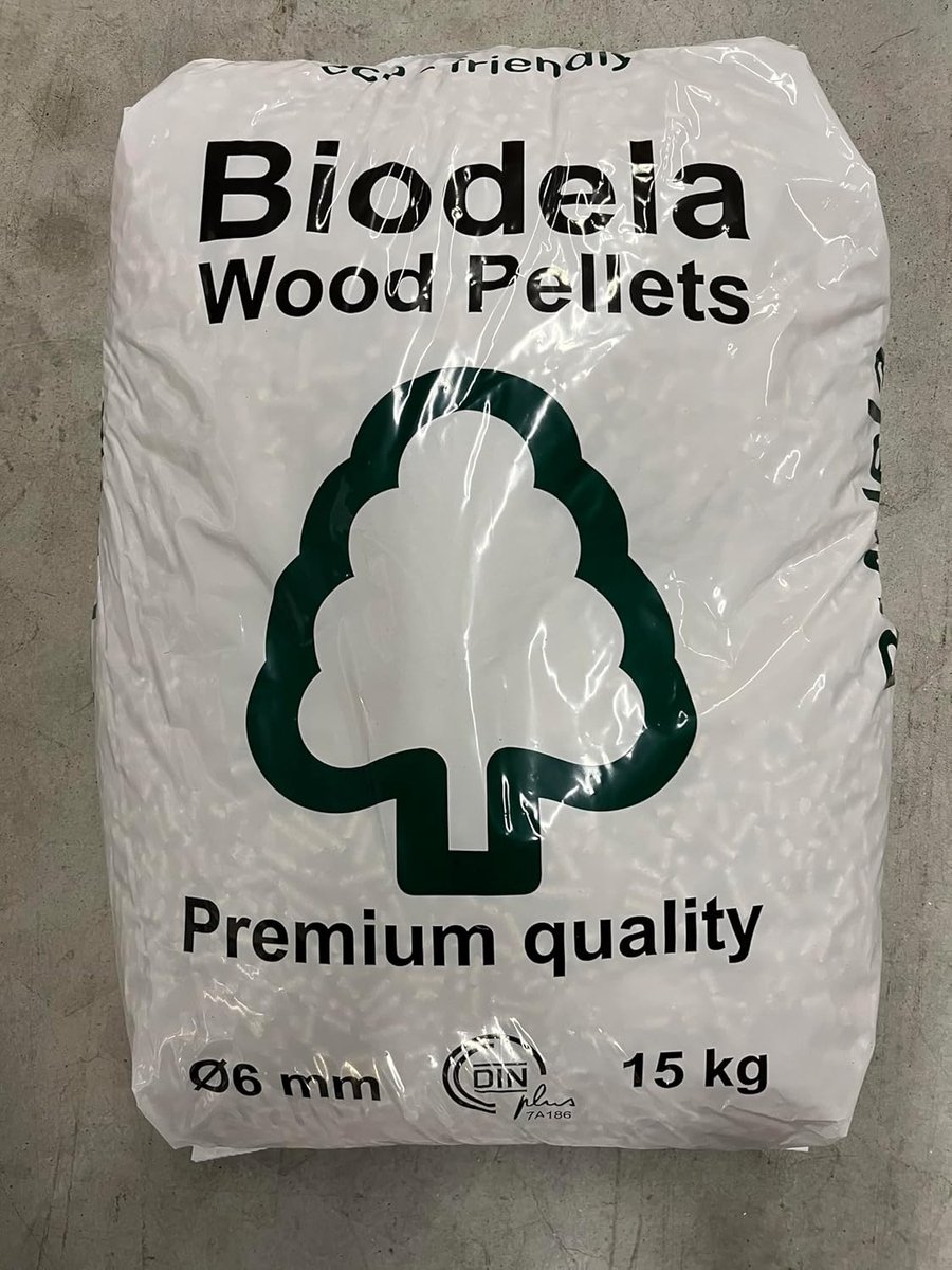 Houtpellets - Brandstofkorrels - Centrale Verwarming - Hoogste Kwaliteit Klasse A1 - 15 kg zak - Natuurlijk Hout