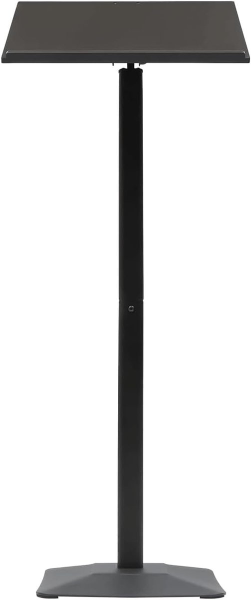 Preekgestoelte Podium - Spreekgestoelte Lessenaar - Presentaties Geven - Verstelbare Hoek - 118 cm Hoog - Zwart