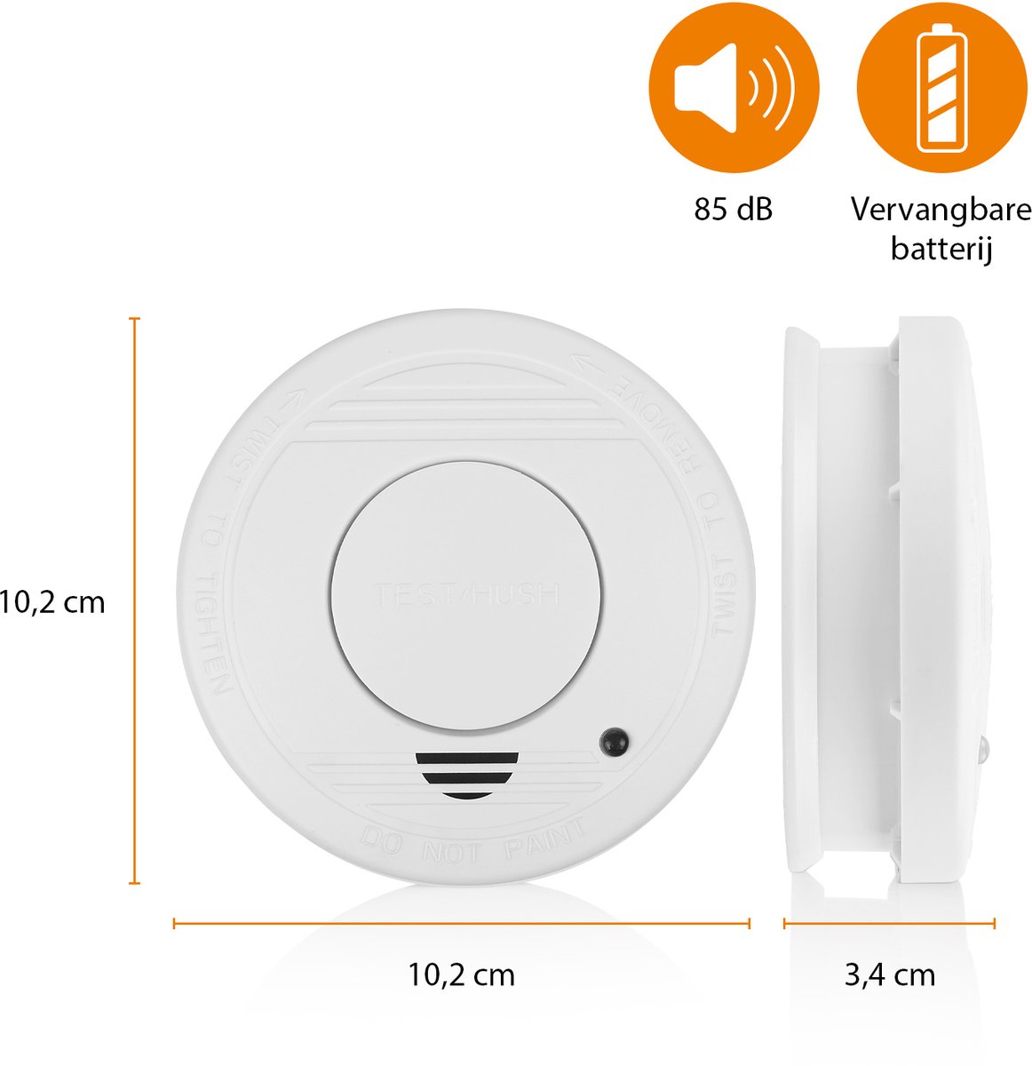 Smartwares 10.044.62 - Rookmelder 85 dB thumbnail 3