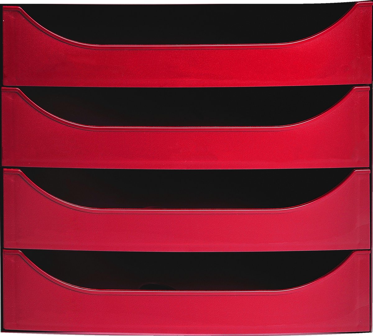 Exacompta Ladenblok ECOBOX Office 4 laden - Rood - 2286107D