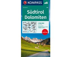 KOMPASS Autokarte Südtirol, Dolomiten, South Tyrol, Dolomites 1:150.000
