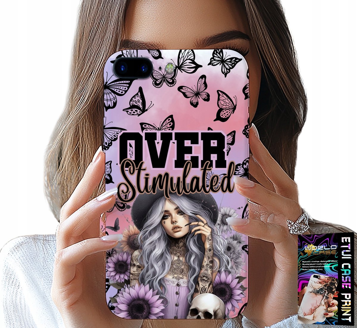 iPhone hoesje (7 Plus) - Overprikkeld, tienerpatronen, hoesje