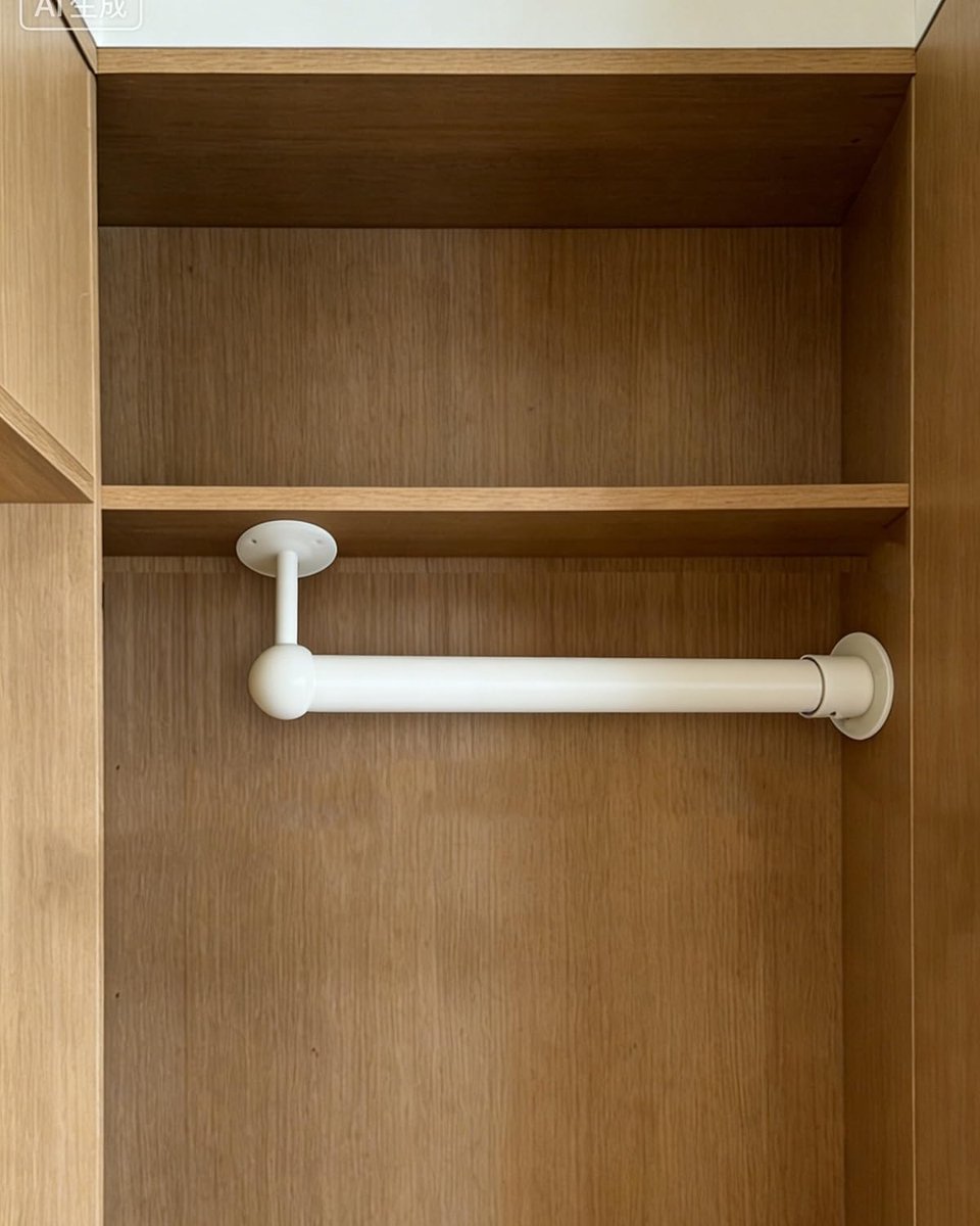Kledingstang - Garderobestang - Kleding Opbergen - Verstelbaar & Zaagbaar - 91 cm - Wit