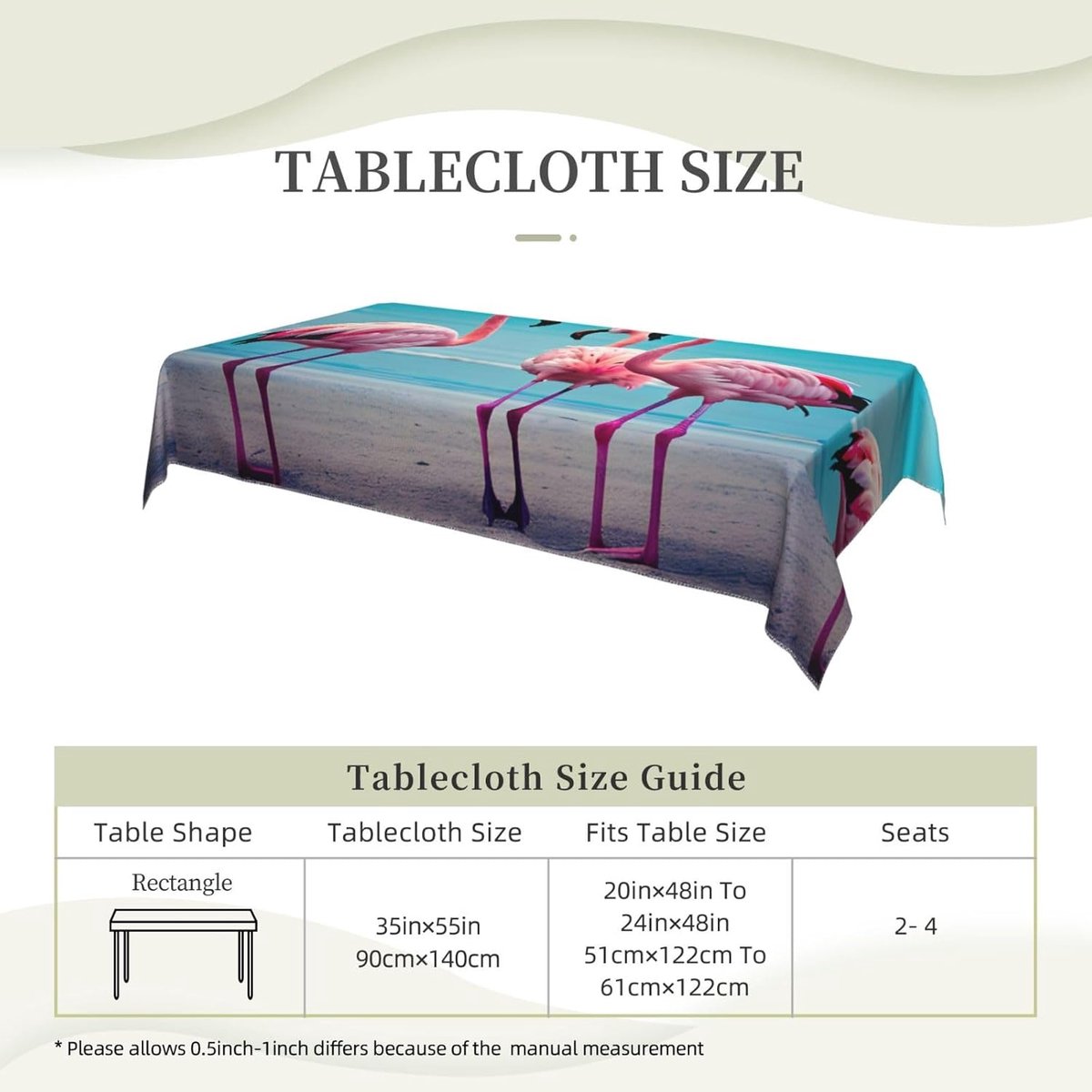 Tafelkleed - Decoratief Kleed - Feestelijk Dekken - Wasbaar Polyester - 140x90cm - Zwart
