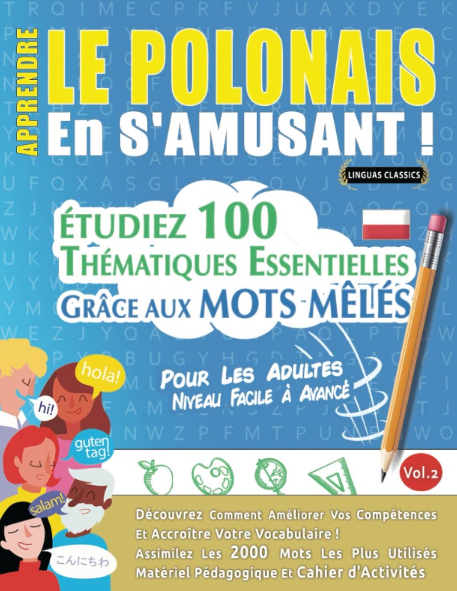 Pools Leren Woordspel - Taalspel Woordenschat - Actief Leren - Thematische Woordlijsten - A4 Formaat