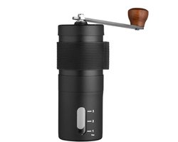 Handmatige Koffiemolen - Koffiebonenmolen Huis - Verse Koffie Maken - Instelbare Fijne Maling - 12.5 x 4.8 cm - Zwart