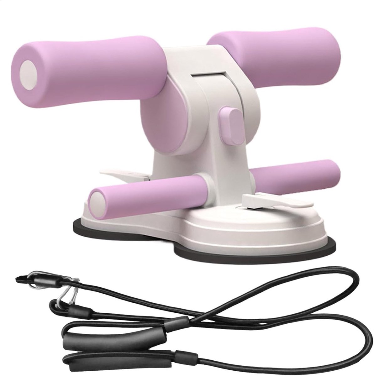 Buikspier Trainer - Zittend Trainingsapparaat - Core Training - Dubbele Zuignap Stabiliteit - 28 x 21.5 cm - Paars
