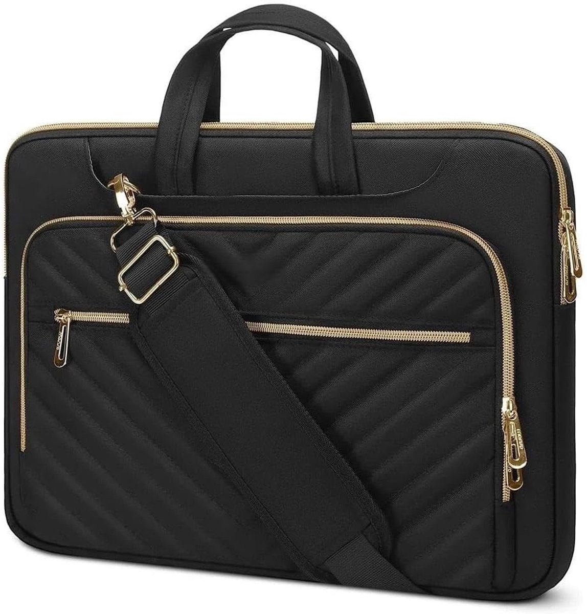 Laptoptas - Schoudertas Documententas - Zakelijk Reizen Kantoor - Verstelbare Band - 16 Inch