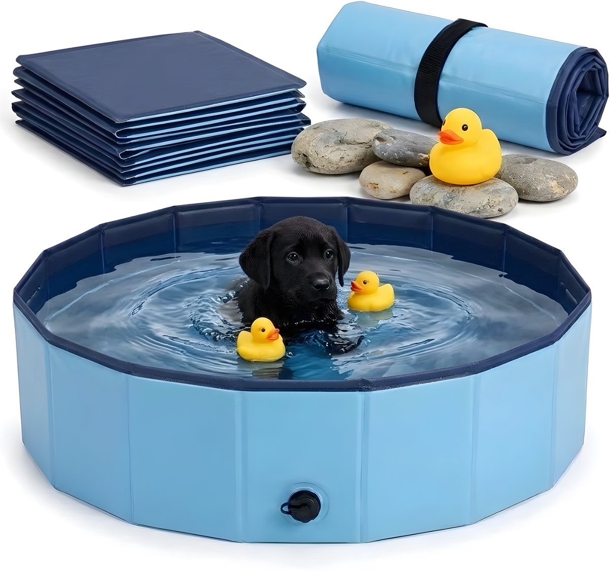 Lomera Hondenzwembad - Zwembad voor Honden - Honden Zwembad - Hondenbad - Hondenbadje - Zwembad Hond - Opvouwbaar Hondenzwembad - Opvouwbaar Hondenbad - Opvouwbaar Zwembad Hond - Honden Zwembad Opvouwbaar