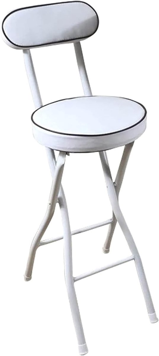 Inklapbare Barkruk - Hoge Kruk - Keuken Bar - Verstelbare Hoogte - 55 60 65cm - Zwart