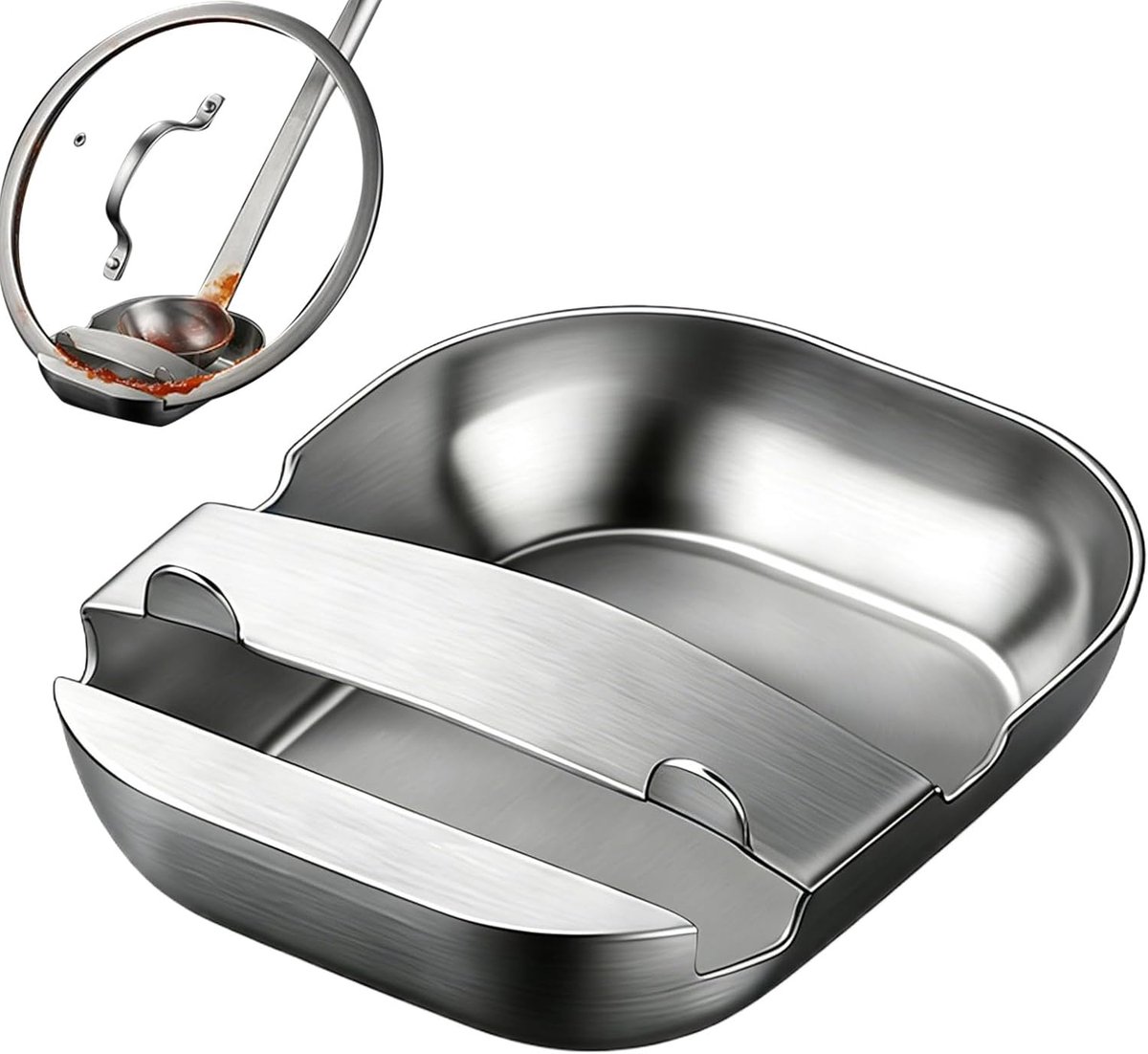 Lepelhouder - Keukengerei steun - Net koken - Met lekbak - 115x145x3 cm