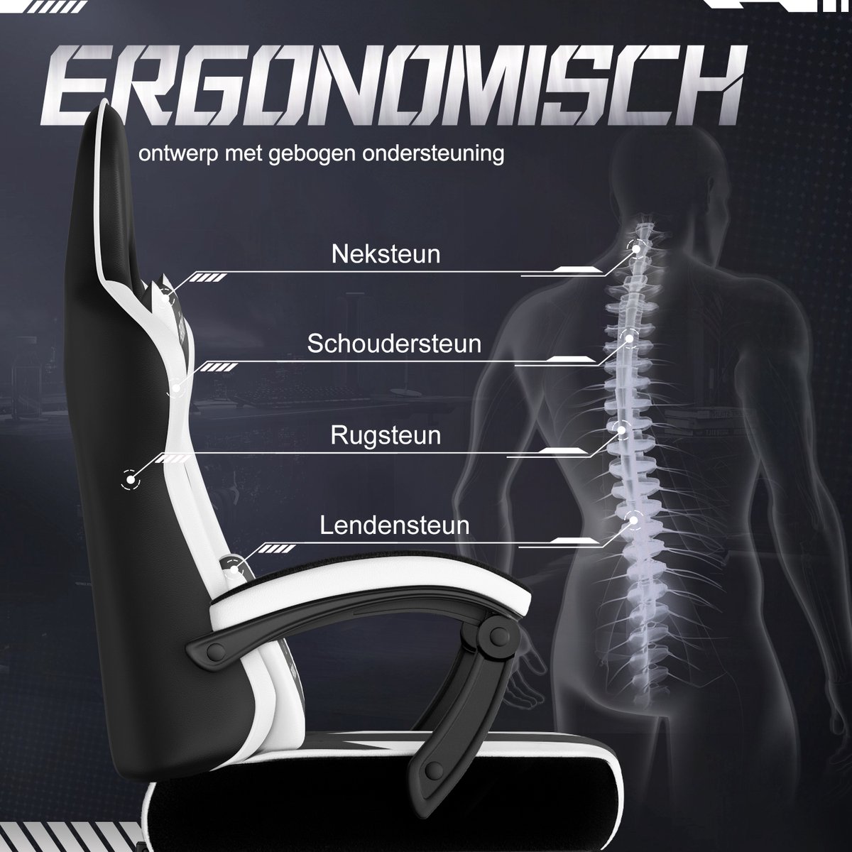 SUCCESS COURIER SL Gaming Stoel (EAN: 4255914400439) - afbeelding 3