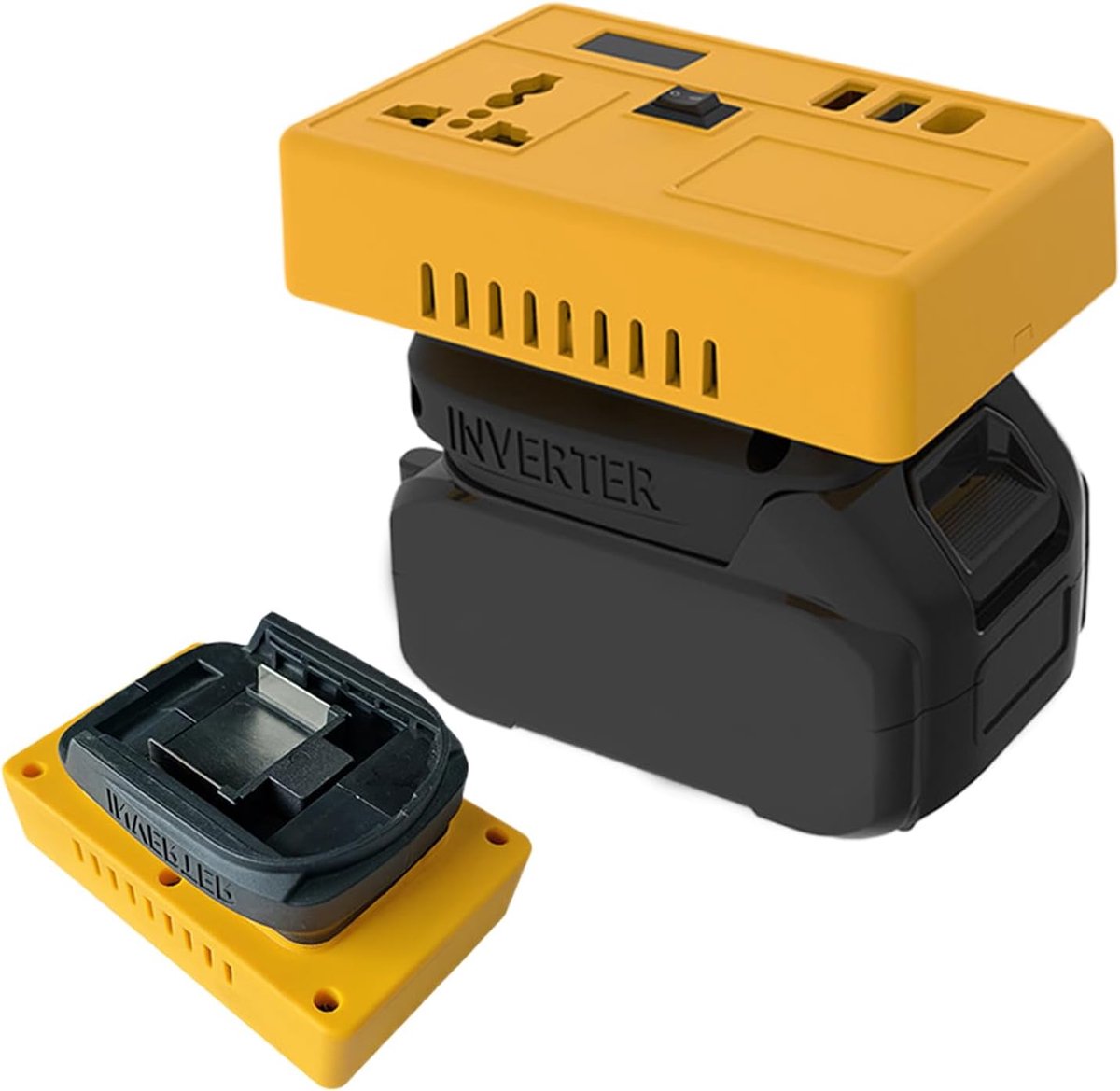Batterij Omvormer - Stroom Generator - Thuis Reizen Outdoor - 21V naar 220V - 13x9x7 cm