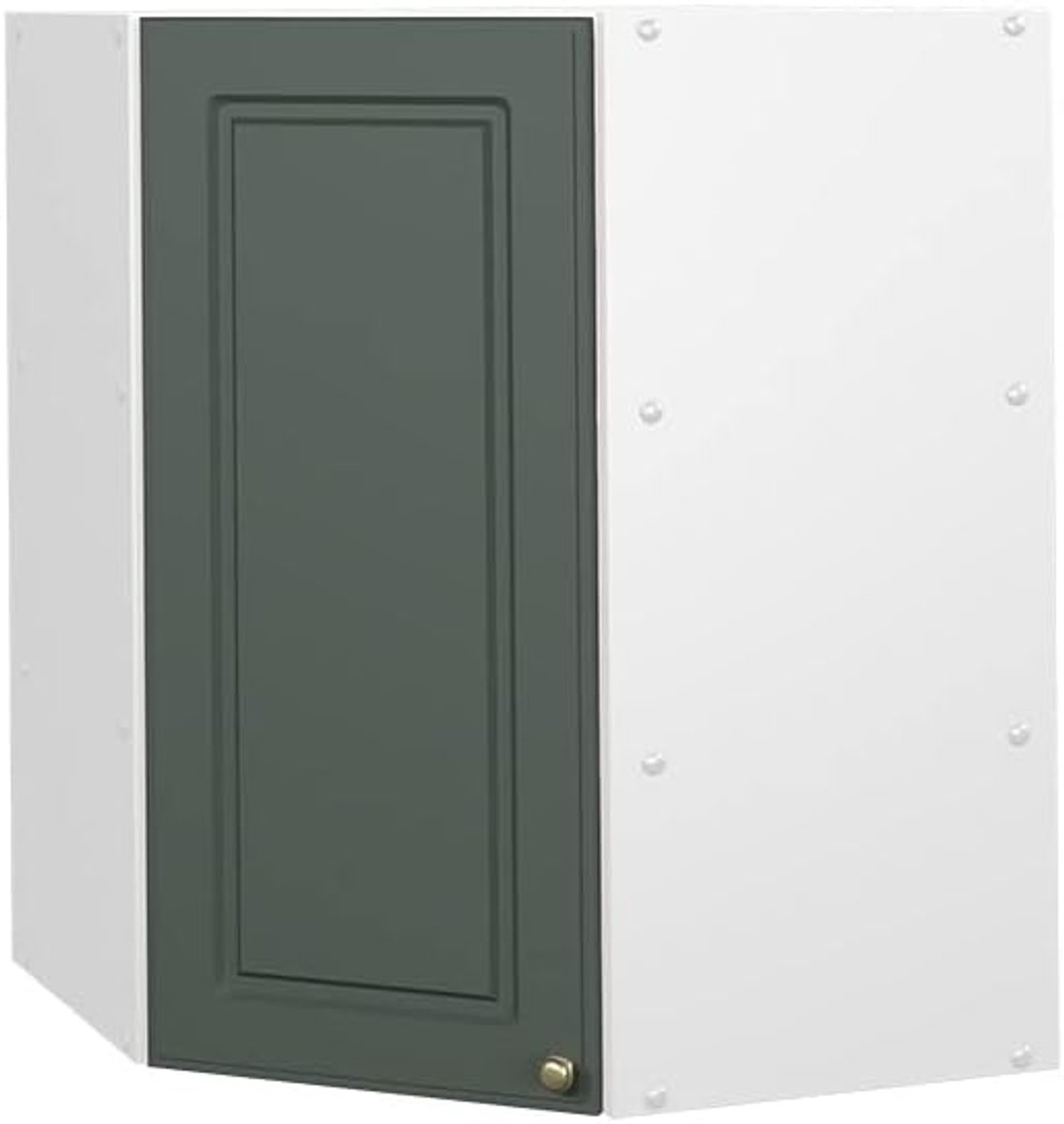 Hoekhangkast Keuken - Keukenkast Ophangen - Keukenopslag - Modulair Systeem - 57 cm Breed - Groen Goud