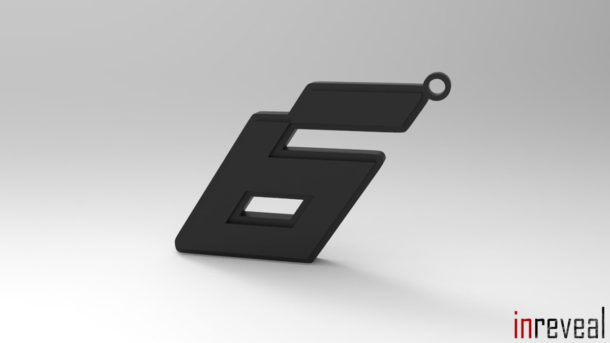 Sleutelhanger F1 '6' Isack Hadjar (Formule 1) - 55x38x5 mm - Zwart
