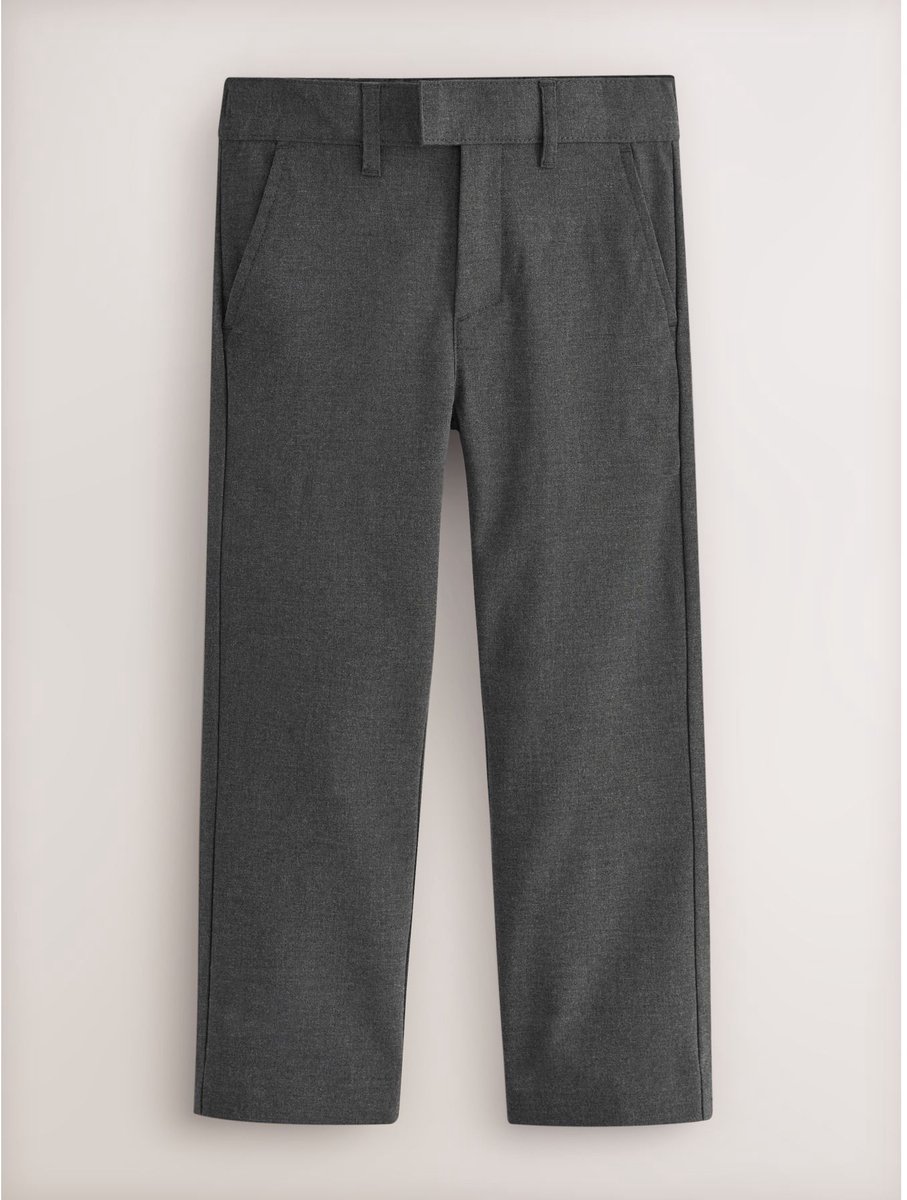 Next - Jongens - Formele skinny schoolbroek met stretch - Grijs