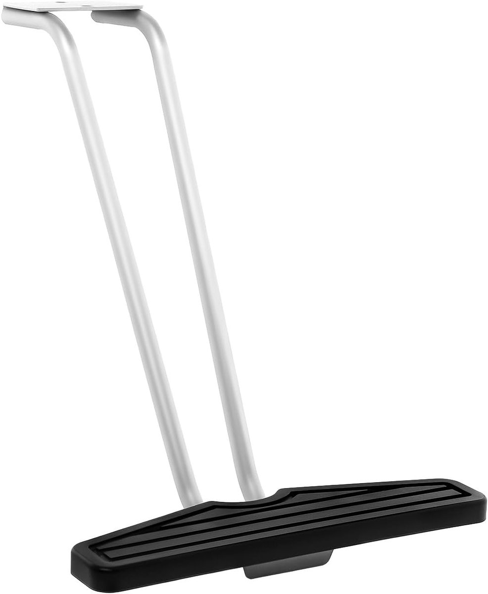 Voetsteun Kappersstoel - Ergonomische Steun - Salon Comfort - Verhoogt Klanttevredenheid - 55 cm Lengte - Zwart Zilver