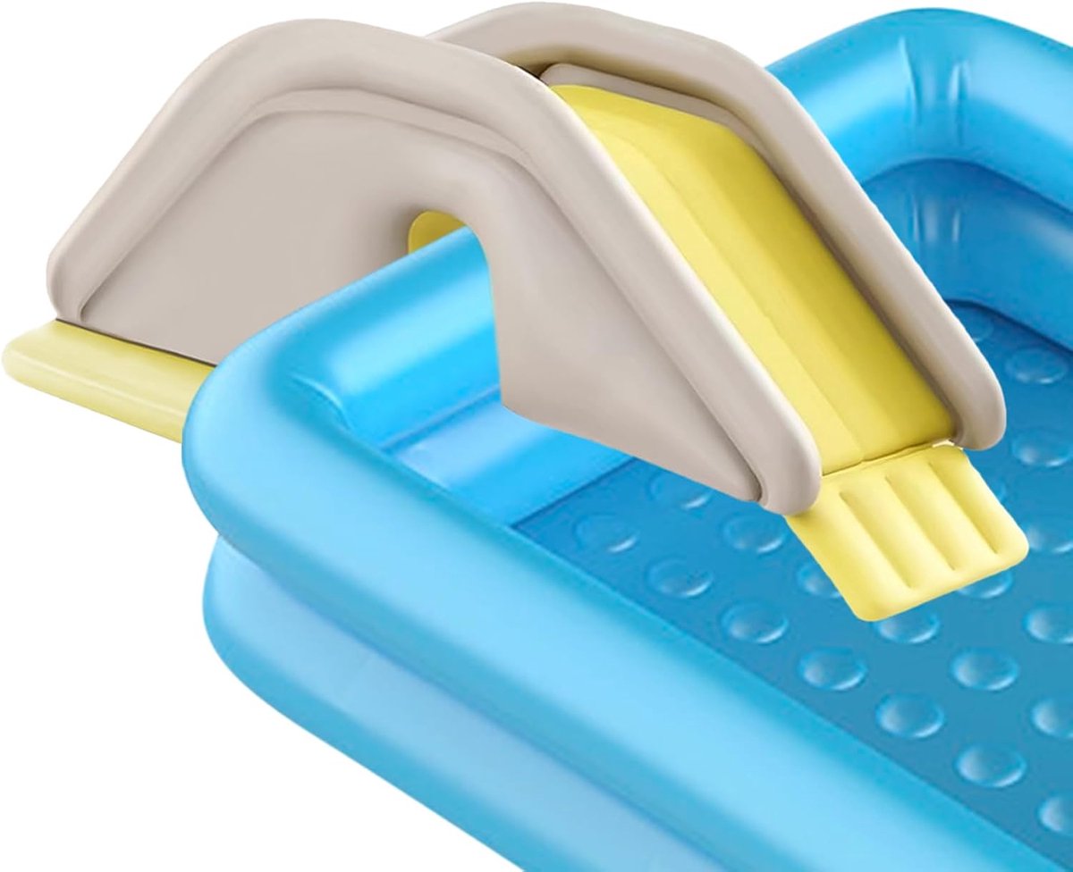 Opblaasbare Glijbaan - Water Speelcentrum - Zomer Plezier - Stabiel Draagbaar PVC - 235 x 82 x 70 cm - Geel
