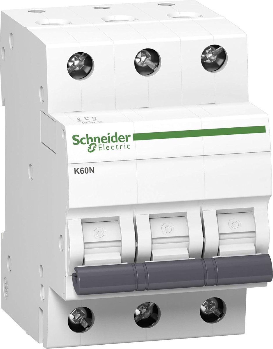 Stroomonderbreker - Zekering automaat - Elektrische beveiliging - 3 polige C-karakteristiek - 25 Ampère 6kA