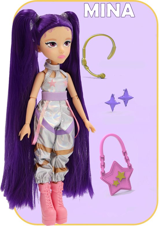 K-Pop Idol Fashion pop Mina - K-Pop Modepop - Incl. accessoires - 25 cm — afbeelding 3