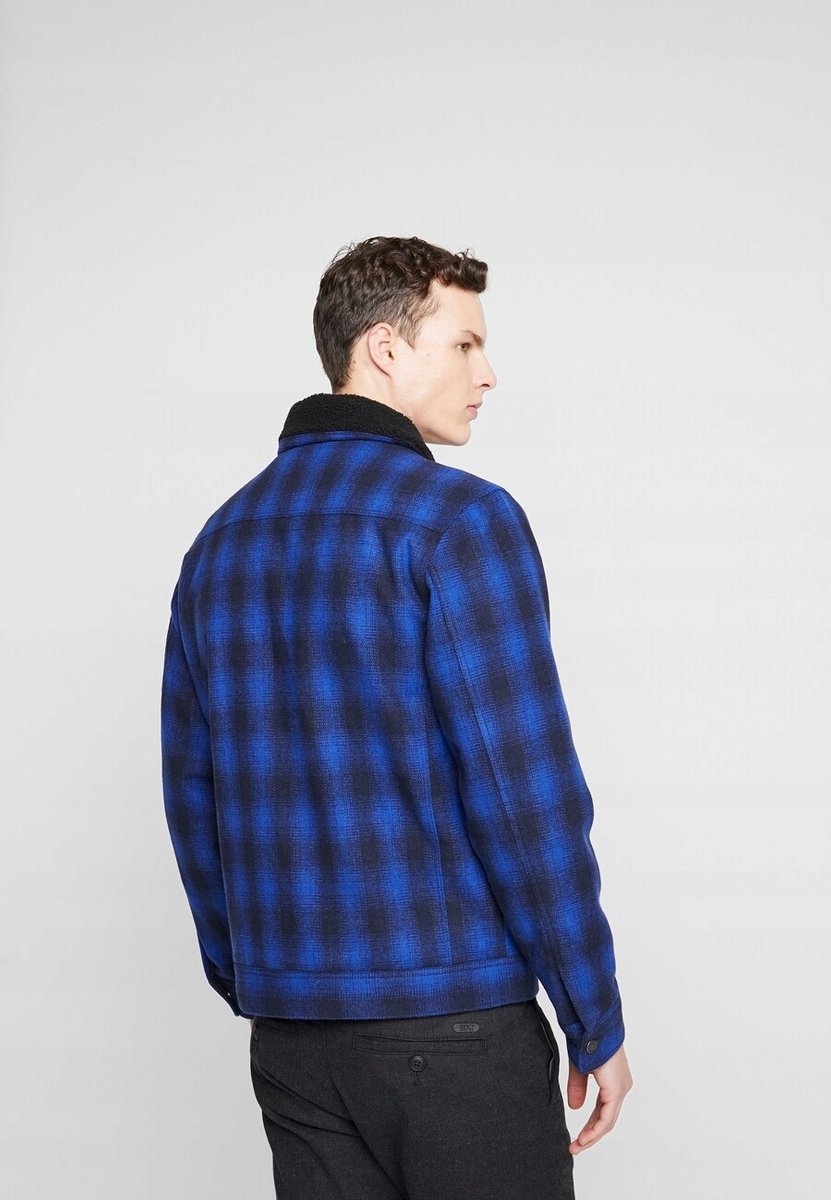 Lee Serie Herenjas Donkerblauw Wolkraag
