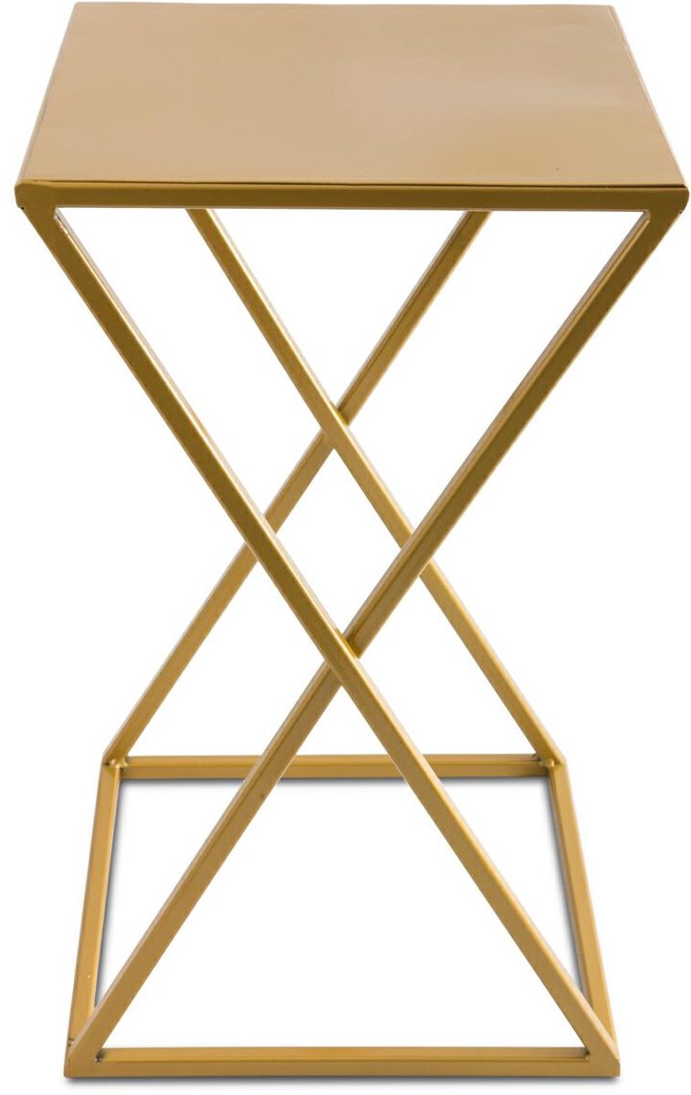 HowHomely - Moderne Staande Plantenhouder - 40 cm - Goud - Loftstijl