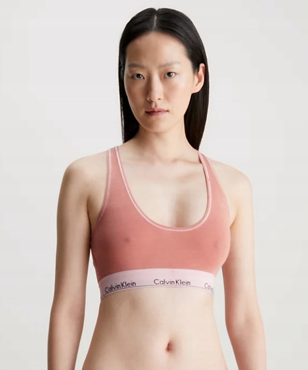 Calvin Klein Dames Beha - Roze - M - Zacht met Logo