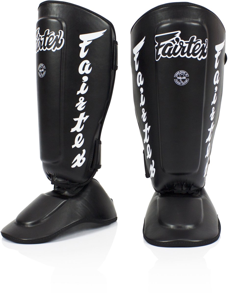 Fairtex SP7 Twister - afneembare Wreef en Scheenbeschermers - Zwart - Maat S
