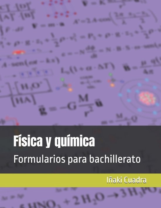 Formularios Para Bachillerato- Física y química - cover