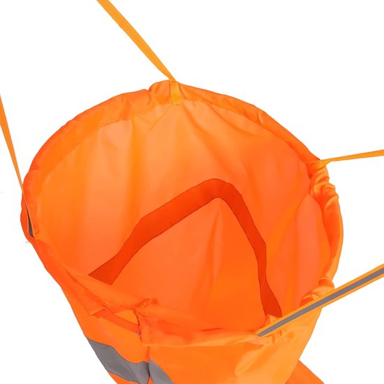 Windzak - Windrichtingmeter - Wind Meten - Nachtzicht Reflecterend - 100 cm - Oranje van Merkloos — afbeelding 3
