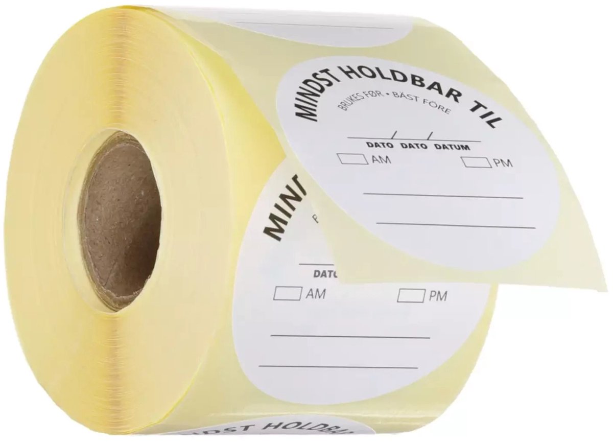 HENDI Verwijderbare voedselveiligheidsstickers "GEBRUIKEN TOT" - 500 stuks 50mm