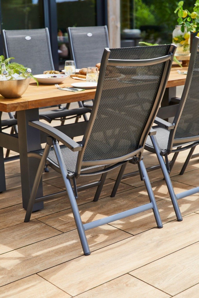 Hartman Set de 6 Salvatore chaise de jardin réglable