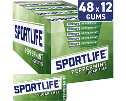 Sportlife Peppermint Suikervrije Kauwgom 1x(48x18g)