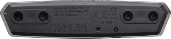 AXA Juno E‑bike Achterlicht - 6–12V - Met Remlichtfunctie - 50/80 mm Montage - Zwart — afbeelding 5