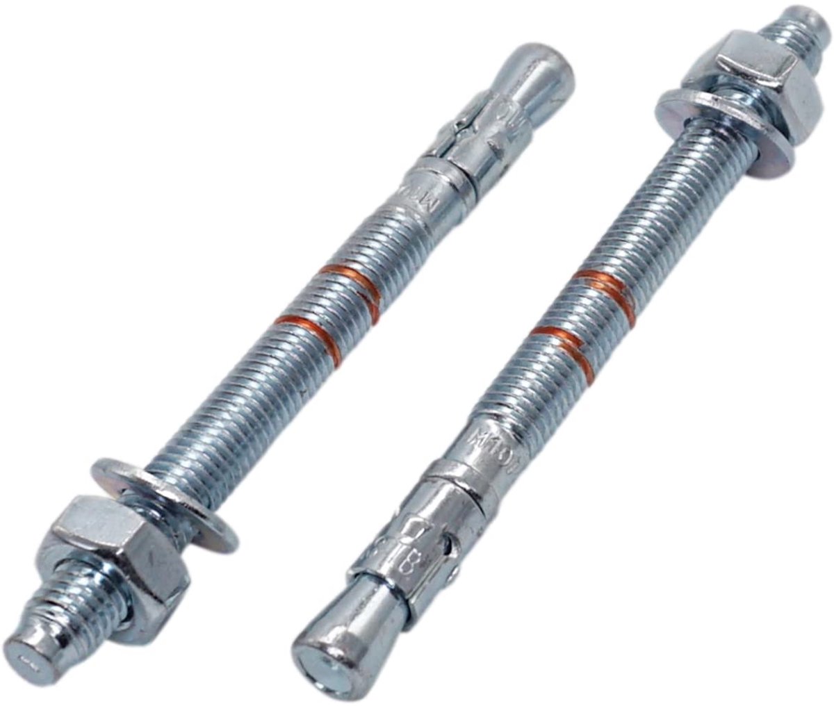 Wedge Anchors Set - Metaalpluggen Doorsteek - Stevig Bevestigen - Verzinkt Staal - M10 x 120mm