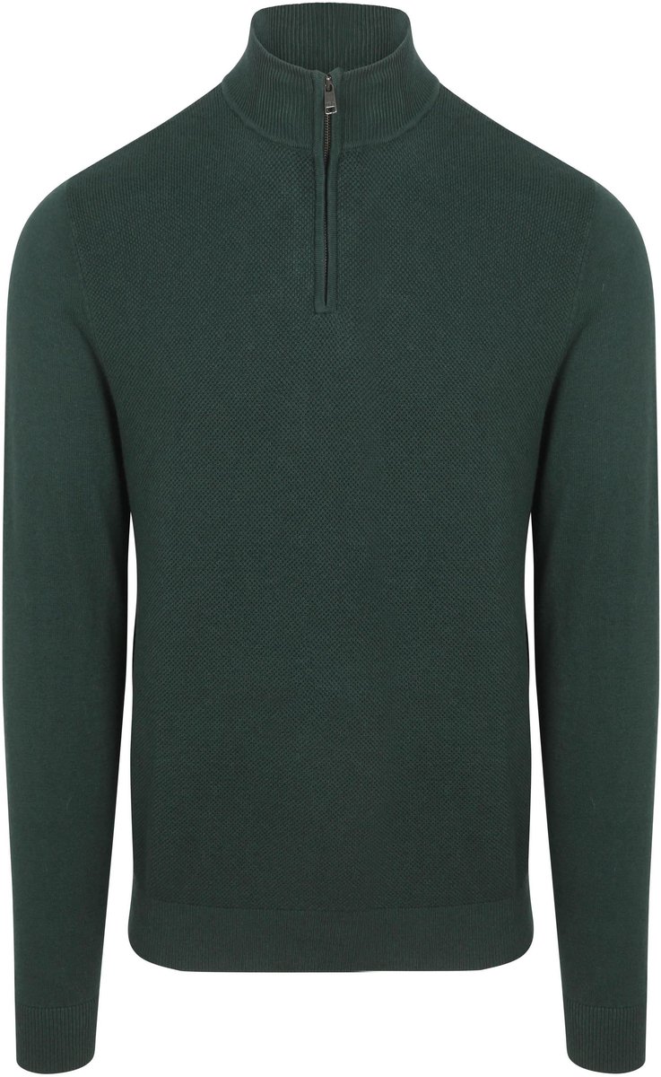 McGregor Half Zip Trui Merinowol Pine Groen - Maat XXL - Heren - Pullovers