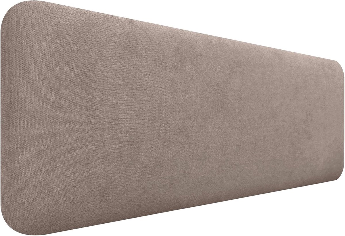 Gestoffeerd Hoofdbord - Bed Decoratie - Slaapkamer Verfraaiing - Vlekwerende Stof - 160x50cm - Aarde
