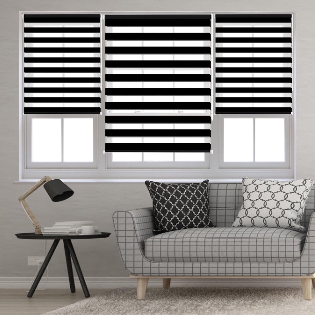 Dubbel Rolgordijn - Duo Gordijn - Privacy en Lichtregeling - Tweelaags Ontwerp - 30 x 170 