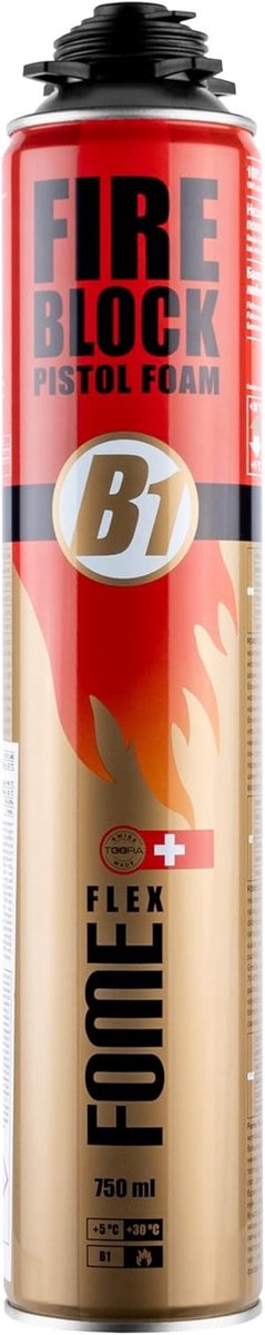 Montageschuim - Bouwschuim Vulschuim - Brandwerende Isolatie - Vochthardend PU - 750 ml - Wit