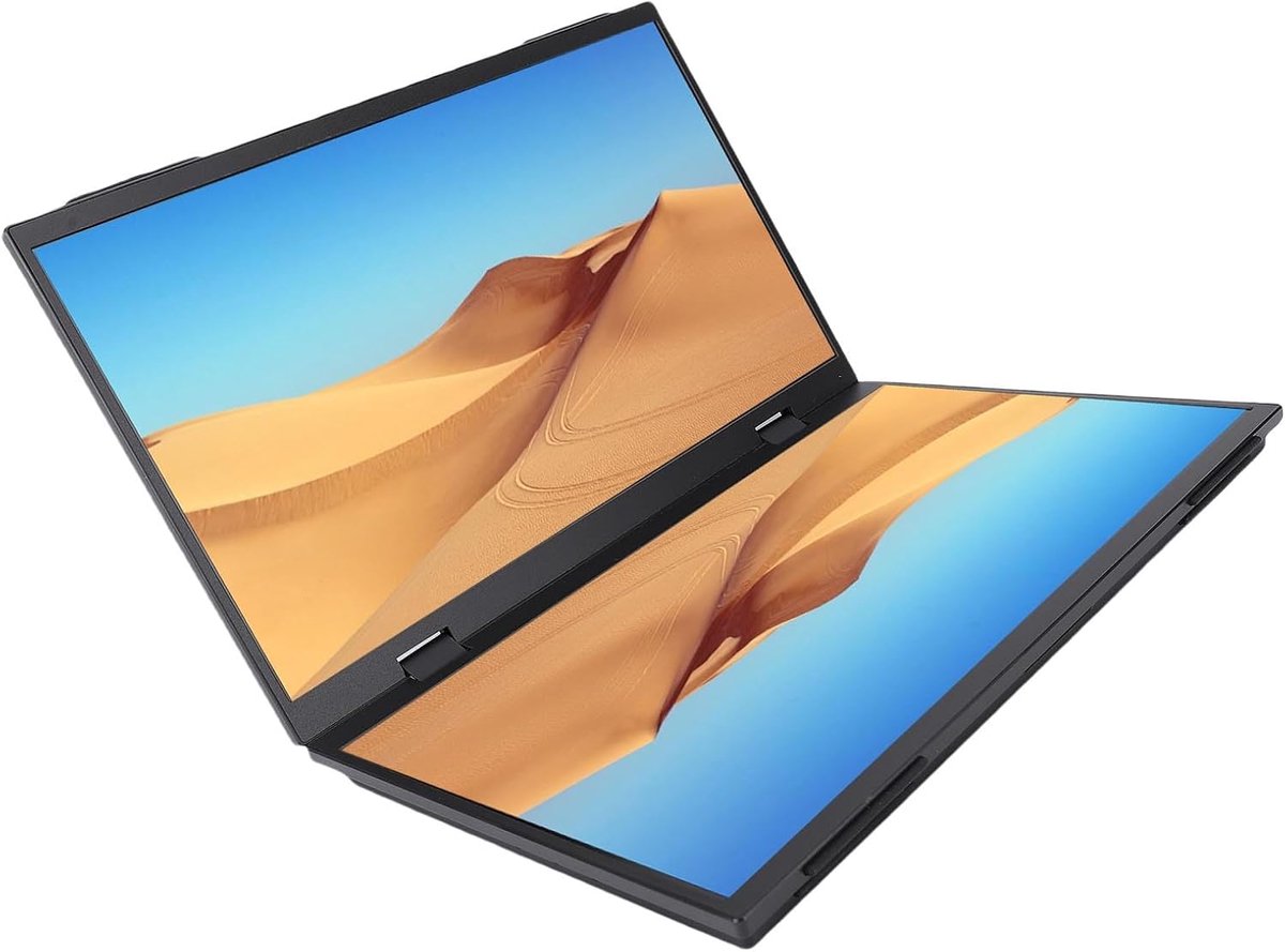 Draagbaar Dubbel Scherm - Laptop Extender - Multitasken Productiviteit - 180/360 Rotatie - 15.6 Inch
