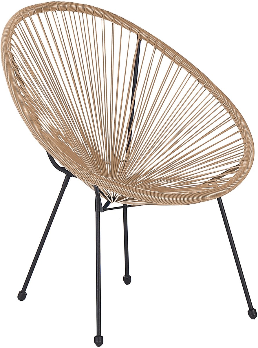 BELIANI ACAPULCO - Tuinstoel - Natuurlijk - PE rotan